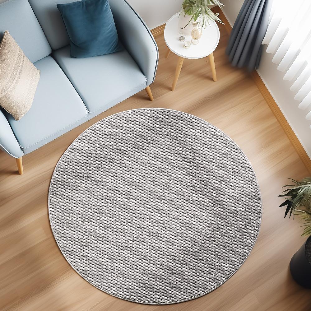 deco tapis Tapis Rond Naturel aspect jute