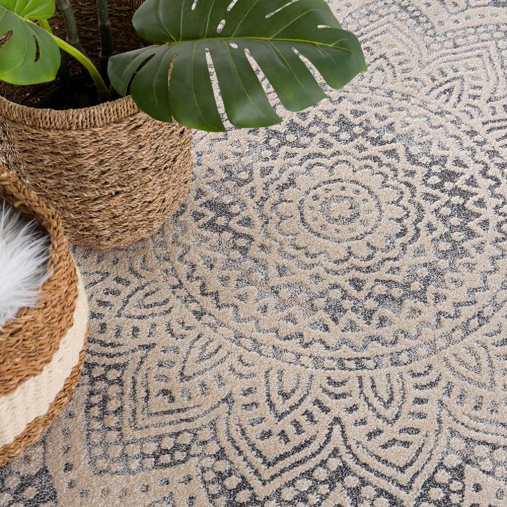 Deco Tapis Tapis Rond Scandinave Tressées