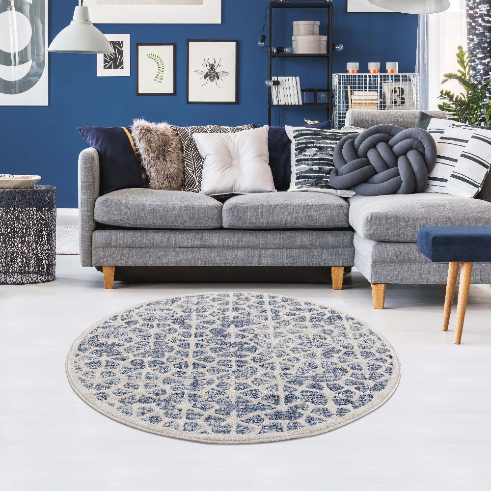 deco tapis Tapis rond Scandinave tressées