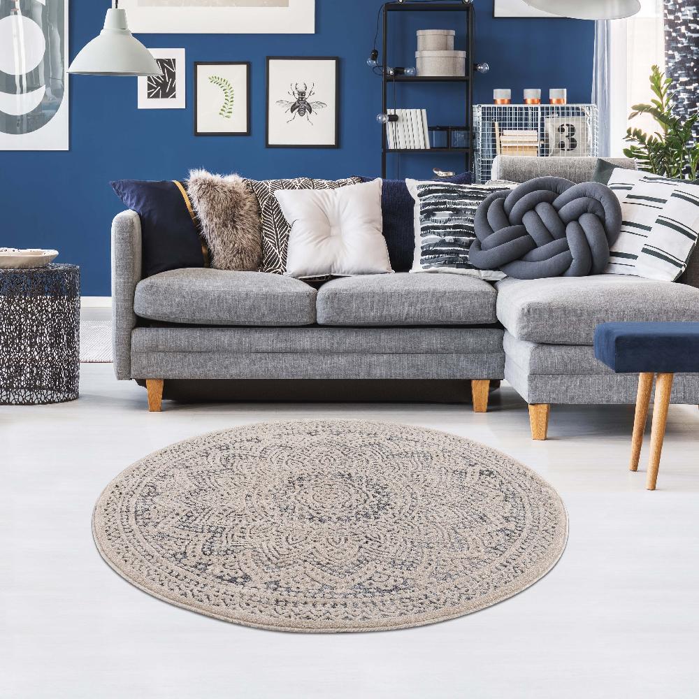 deco tapis Tapis rond Scandinave tressées