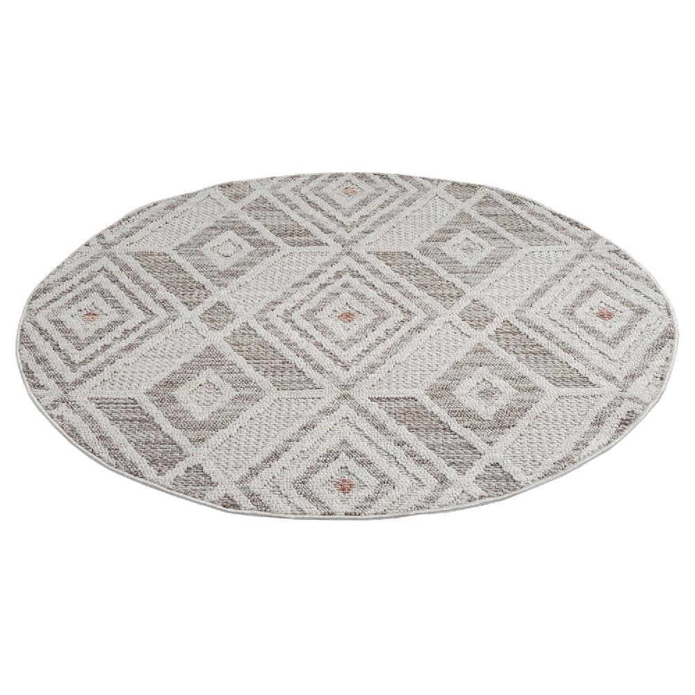 Deco Tapis Tapis Rond Sisal Bouclé à Relief CUBE