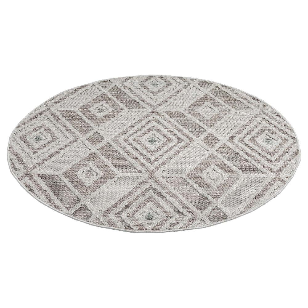 Deco Tapis Tapis Rond Sisal Bouclé à Relief CUBE
