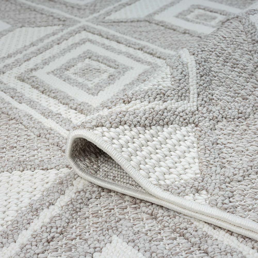 Deco Tapis Tapis Rond Sisal Bouclé à Relief CUBE