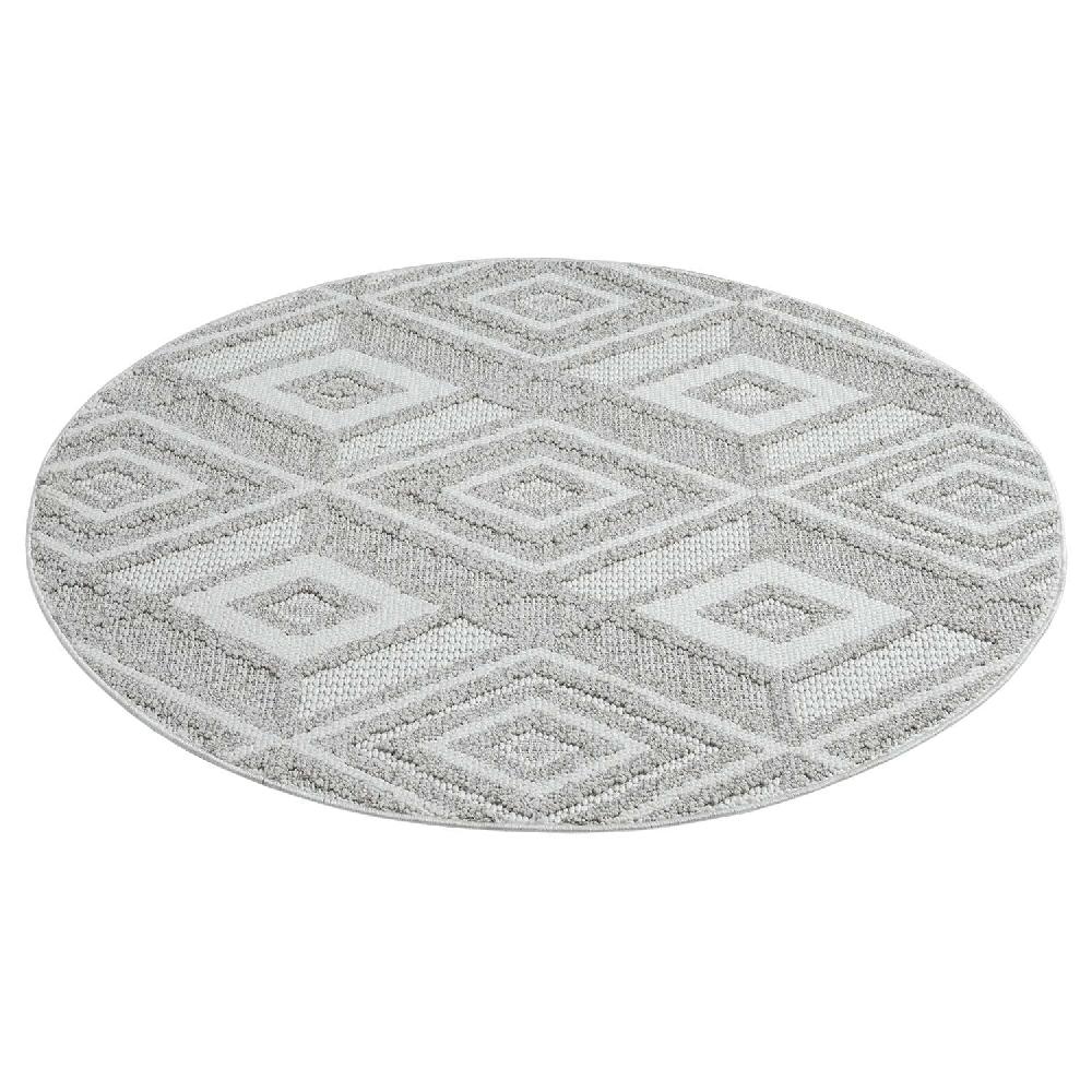 Deco Tapis Tapis Rond Sisal Bouclé à Relief CUBE