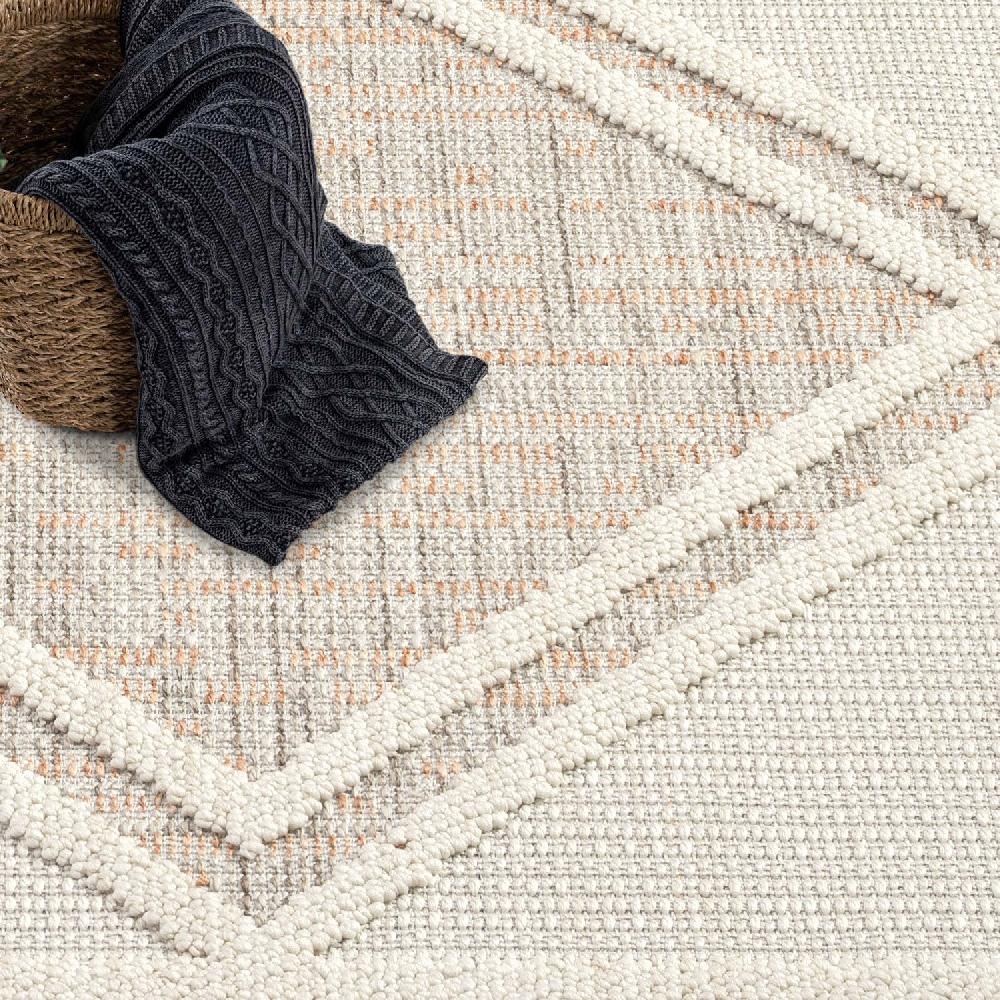 Deco Tapis Tapis Rond Sisal Bouclé à Relief OSAL