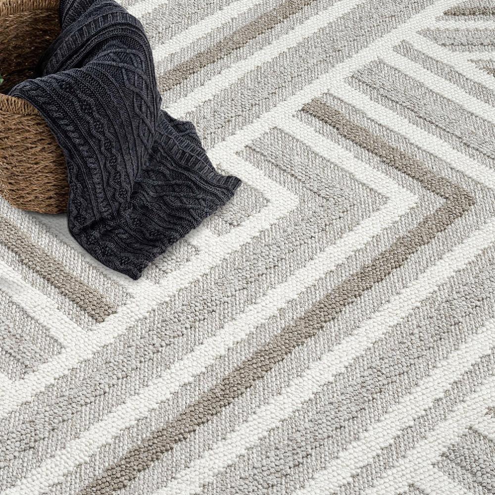 Deco Tapis Tapis Rond Sisal Bouclé à Relief TRESS