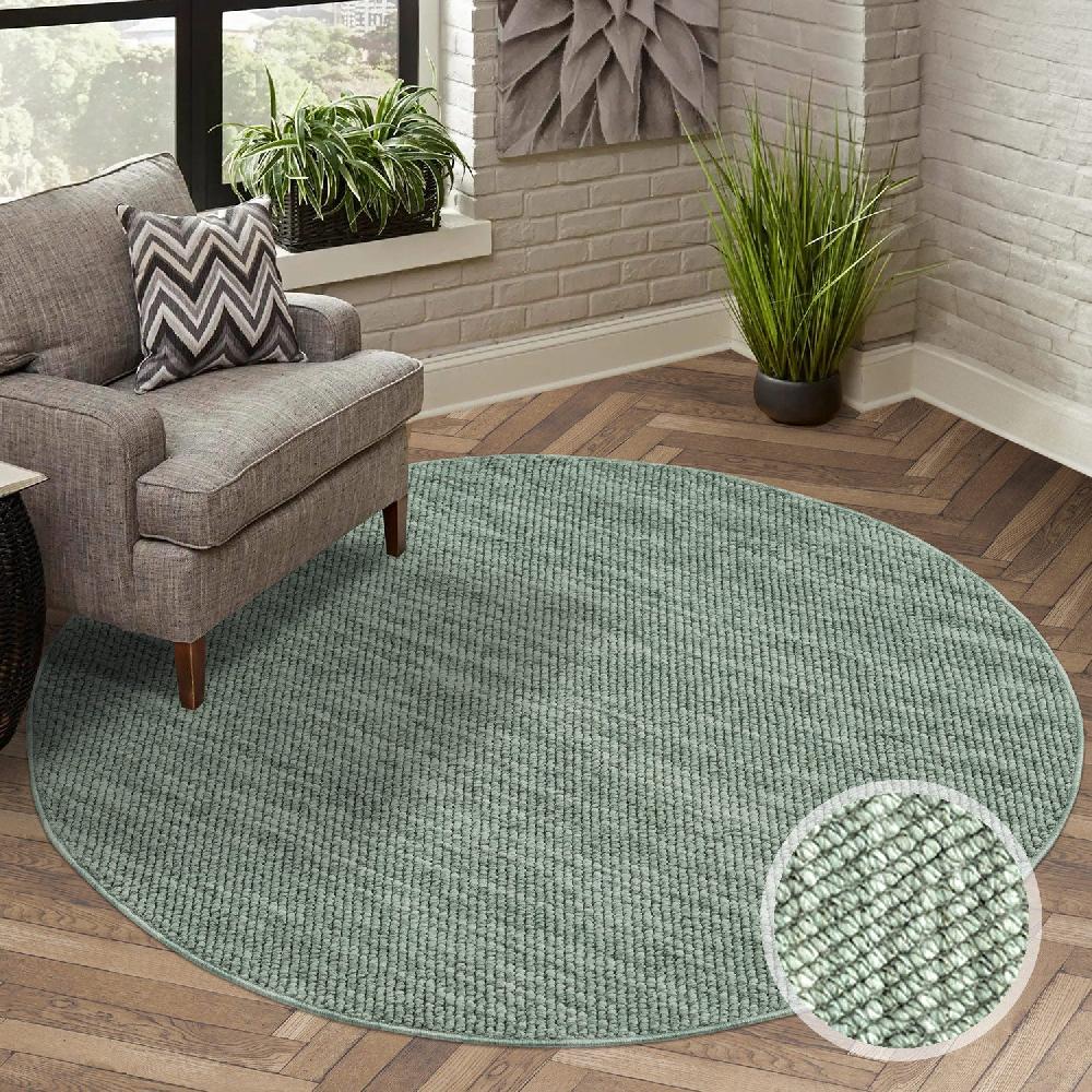 deco tapis Tapis Rond Sisal Bouclé à relief UNI