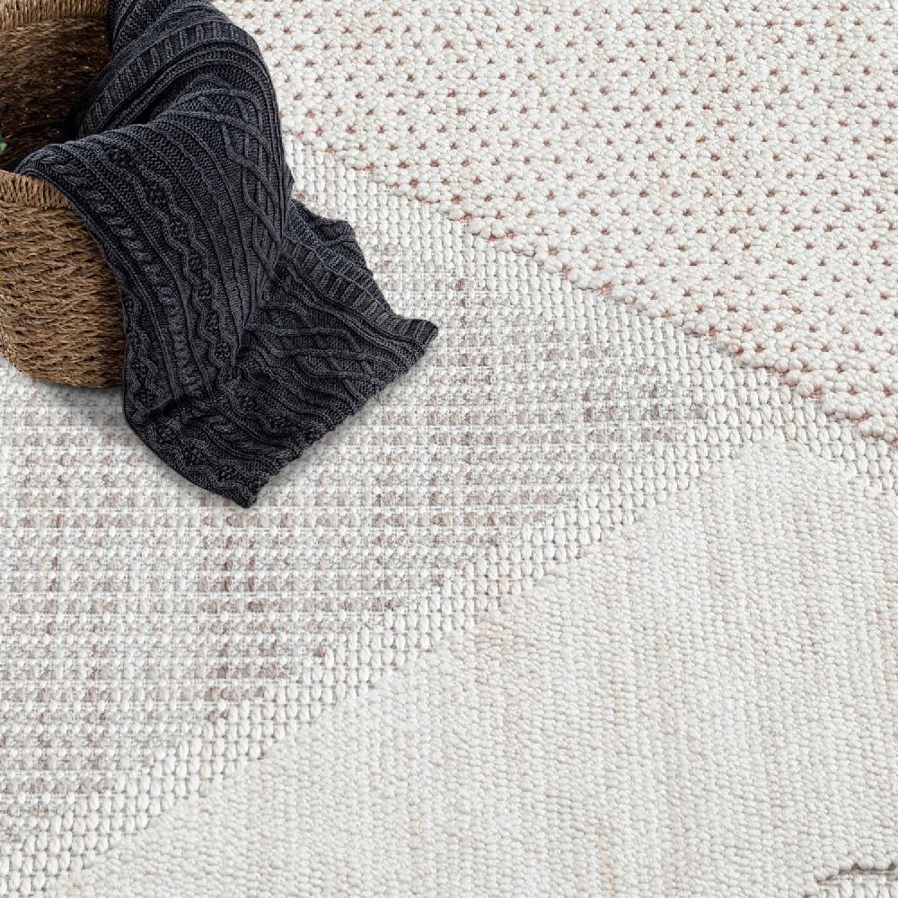 Deco Tapis Tapis Rond Sisal Bouclé à Relief VIKY