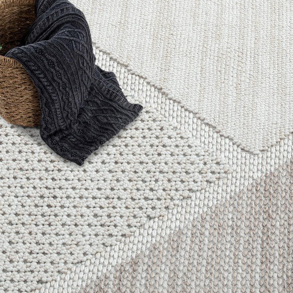 Deco Tapis Tapis Rond Sisal Bouclé à Relief VIKY