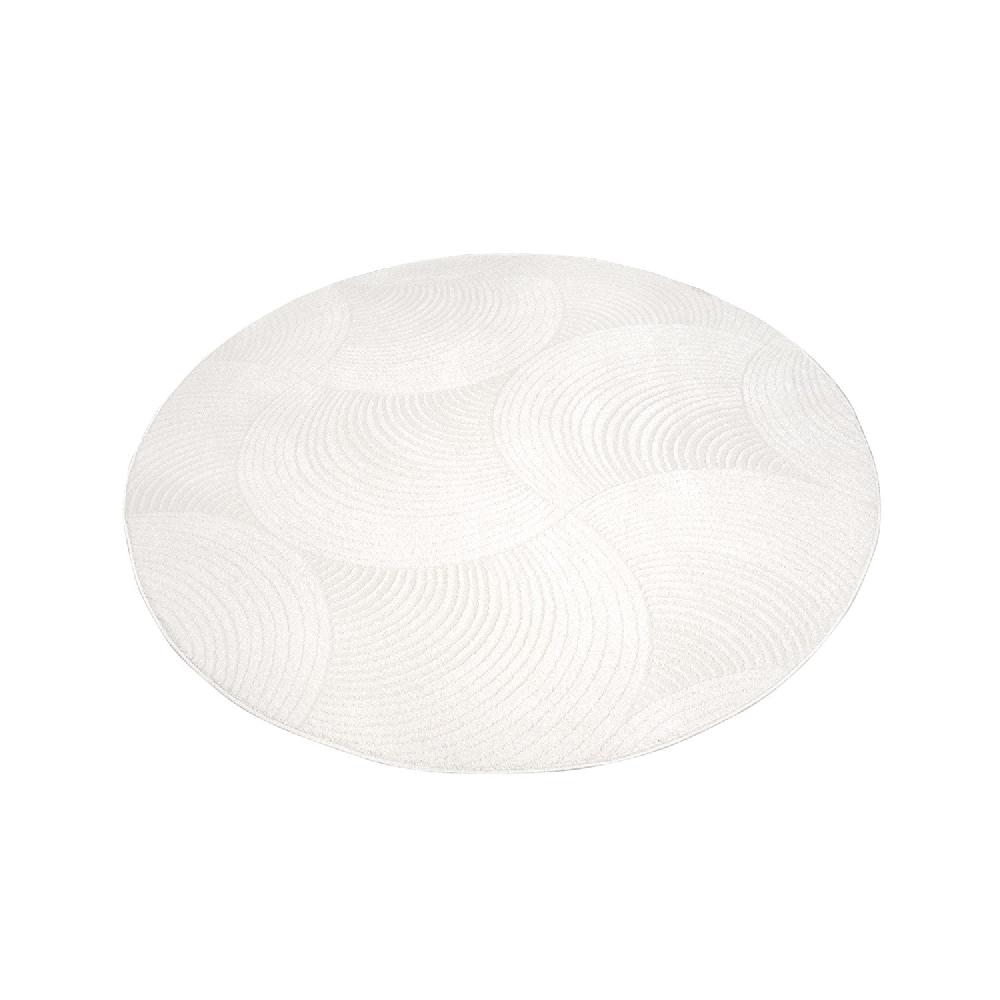 Deco Tapis Tapis Rond Uni à Motifs Arc En Relief