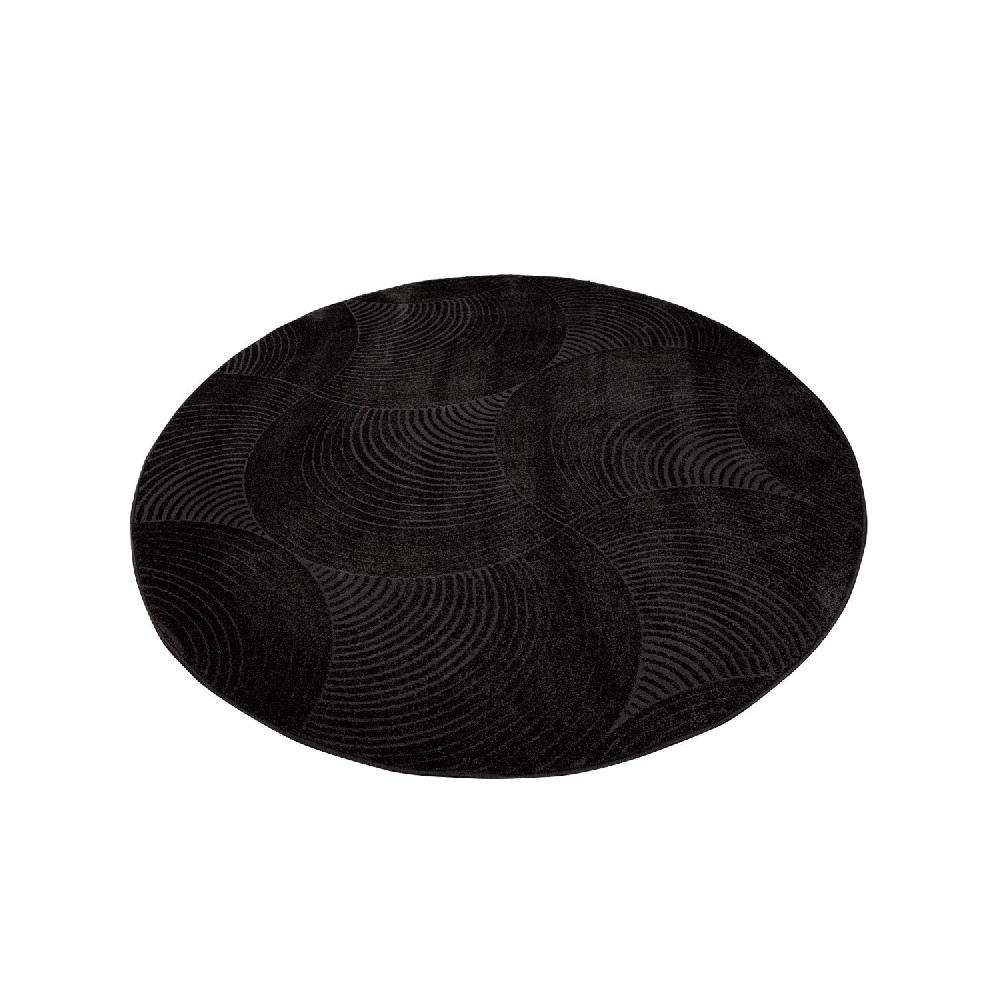 Deco Tapis Tapis Rond Uni à Motifs Arc En Relief