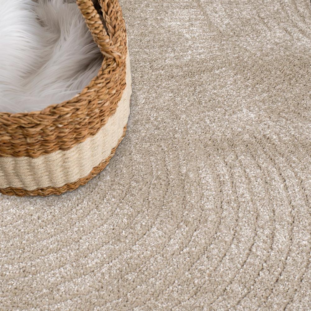 Deco Tapis Tapis Rond Uni à Motifs Arc En Relief