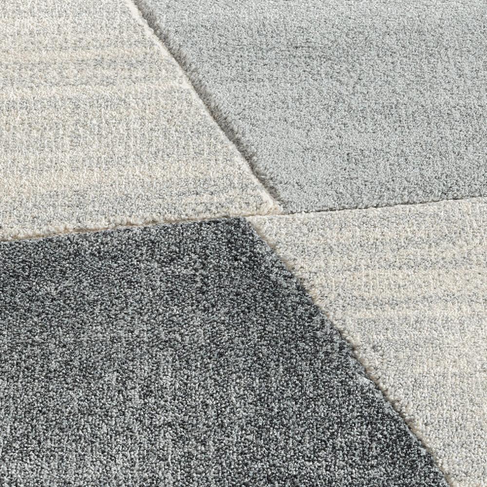 Deco Tapis Tapis Salon & Chambre Géométrique Gris