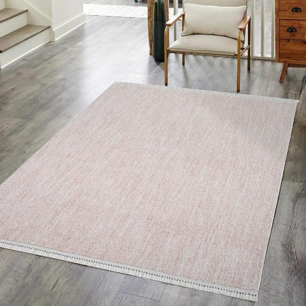 Deco Tapis Tapis Salon Nova à Franges Taupe