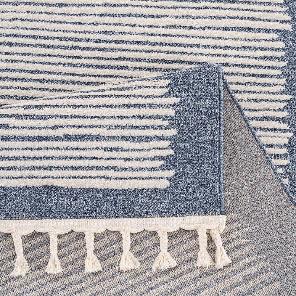 Deco Tapis Tapis Scandinave à Franges Tressées