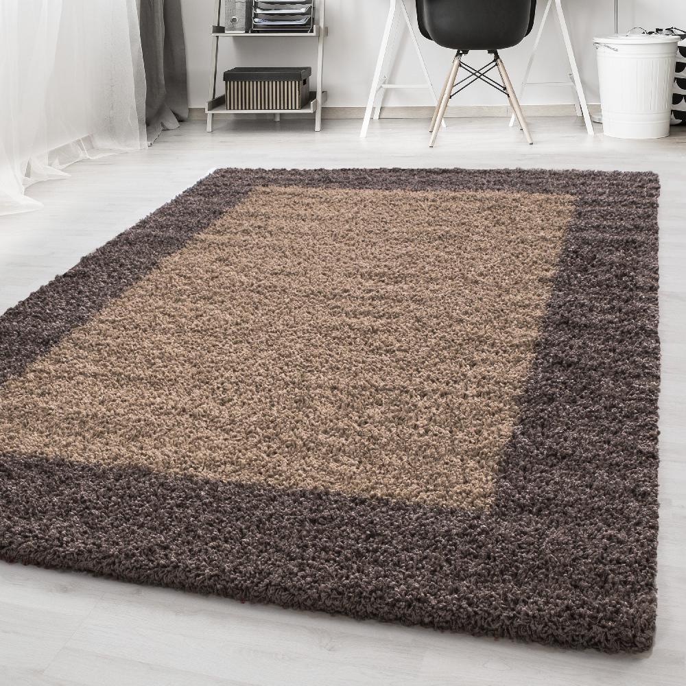 deco tapis Tapis Shaggy à Bordures