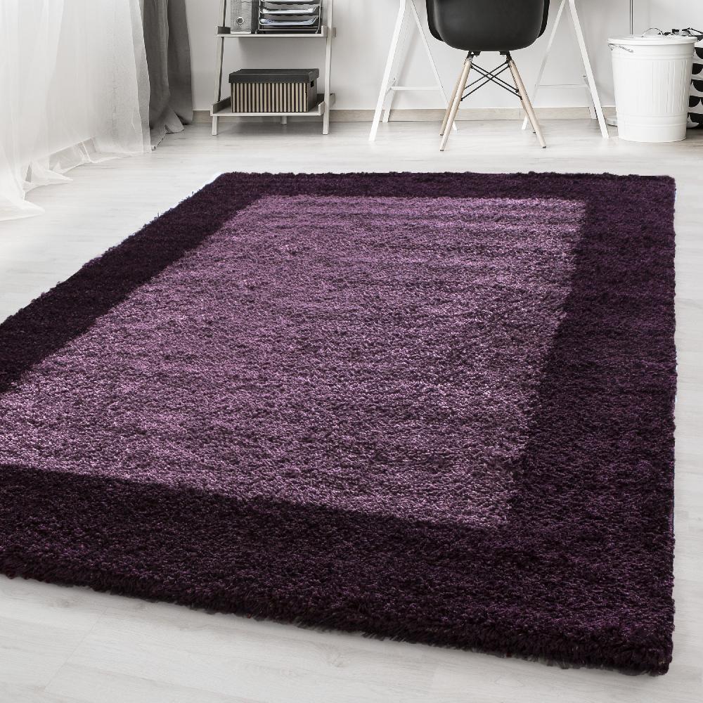 deco tapis Tapis Shaggy à Bordures
