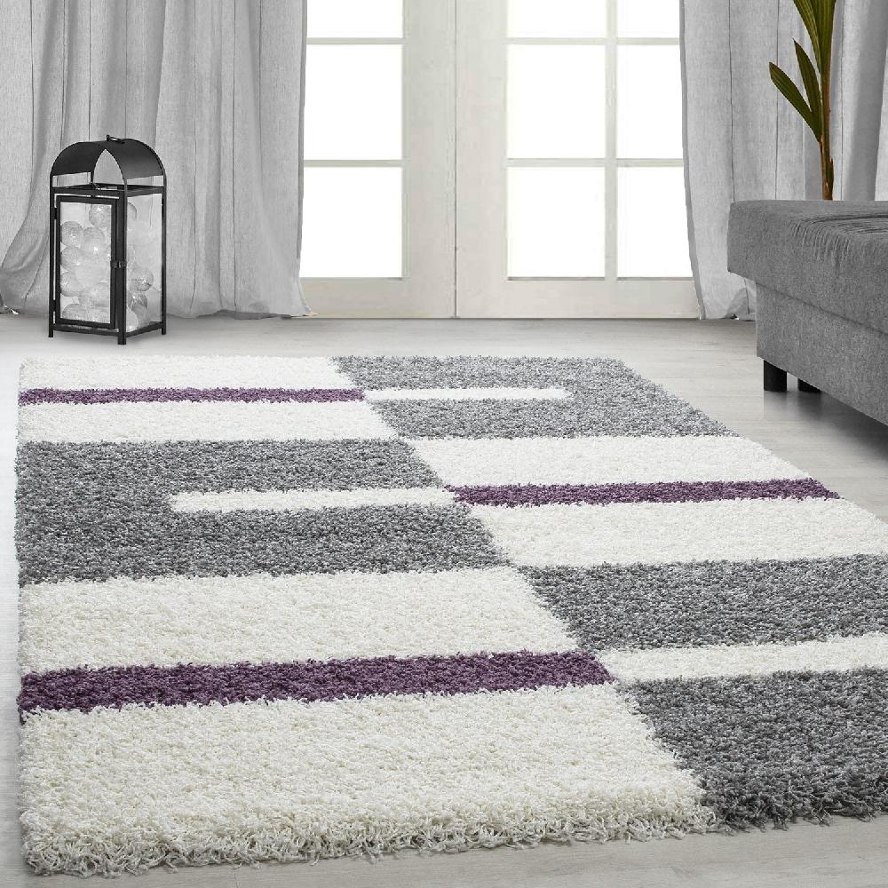 deco tapis Tapis Shaggy à motifs Traits