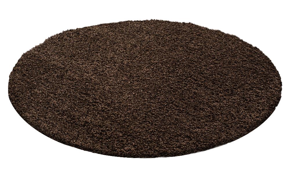 Deco Tapis Tapis Shaggy Uni Rond