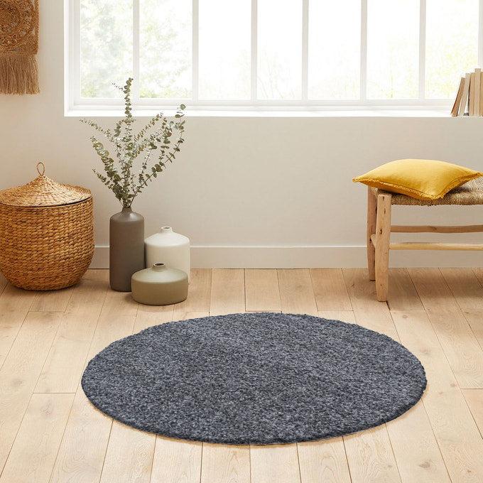 deco tapis Tapis Shaggy Uni Rond