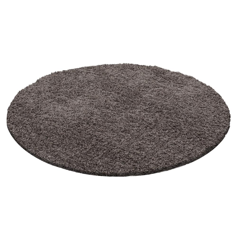 Deco Tapis Tapis Shaggy Uni Rond