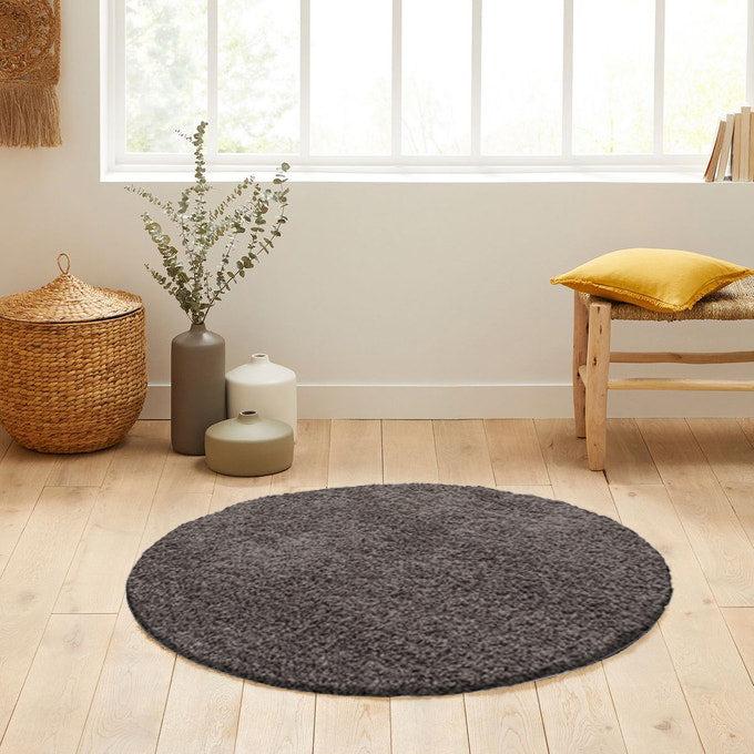 deco tapis Tapis Shaggy Uni Rond
