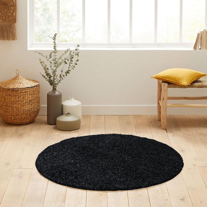 deco tapis Tapis Shaggy Uni Rond