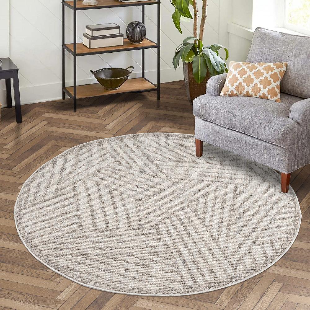 Deco Tapis Tapis Tarza Laineux Relief Beige