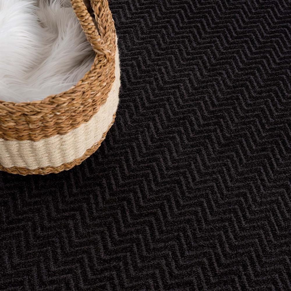 Deco Tapis Tapis Uni à Relief Chevrons