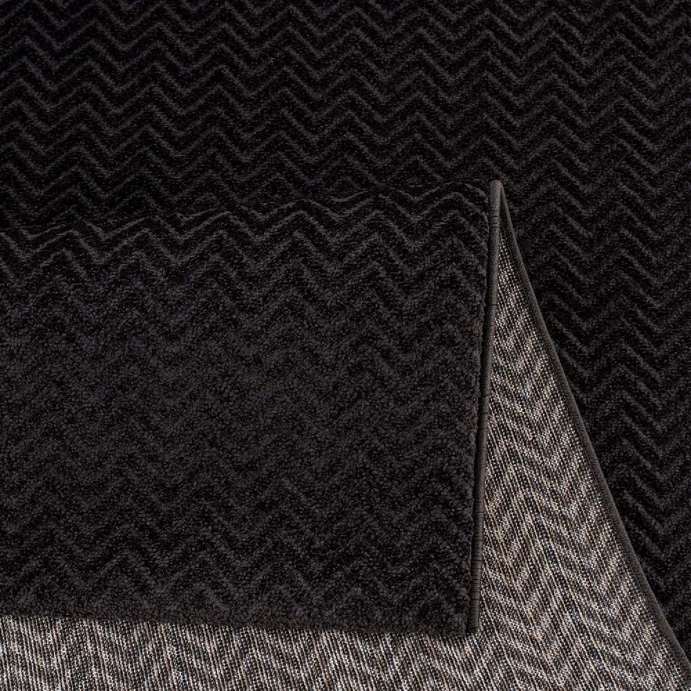 Deco Tapis Tapis Uni à Relief Chevrons
