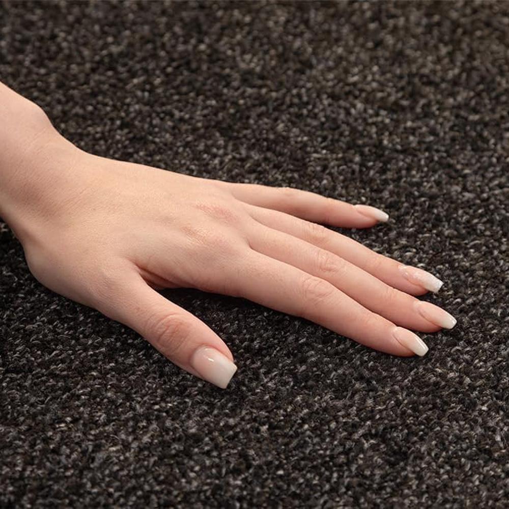 Deco Tapis Tapis Uni Rond à Poils Courts