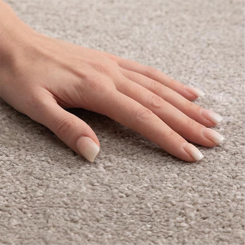 Deco Tapis Tapis Uni Rond à Poils Courts