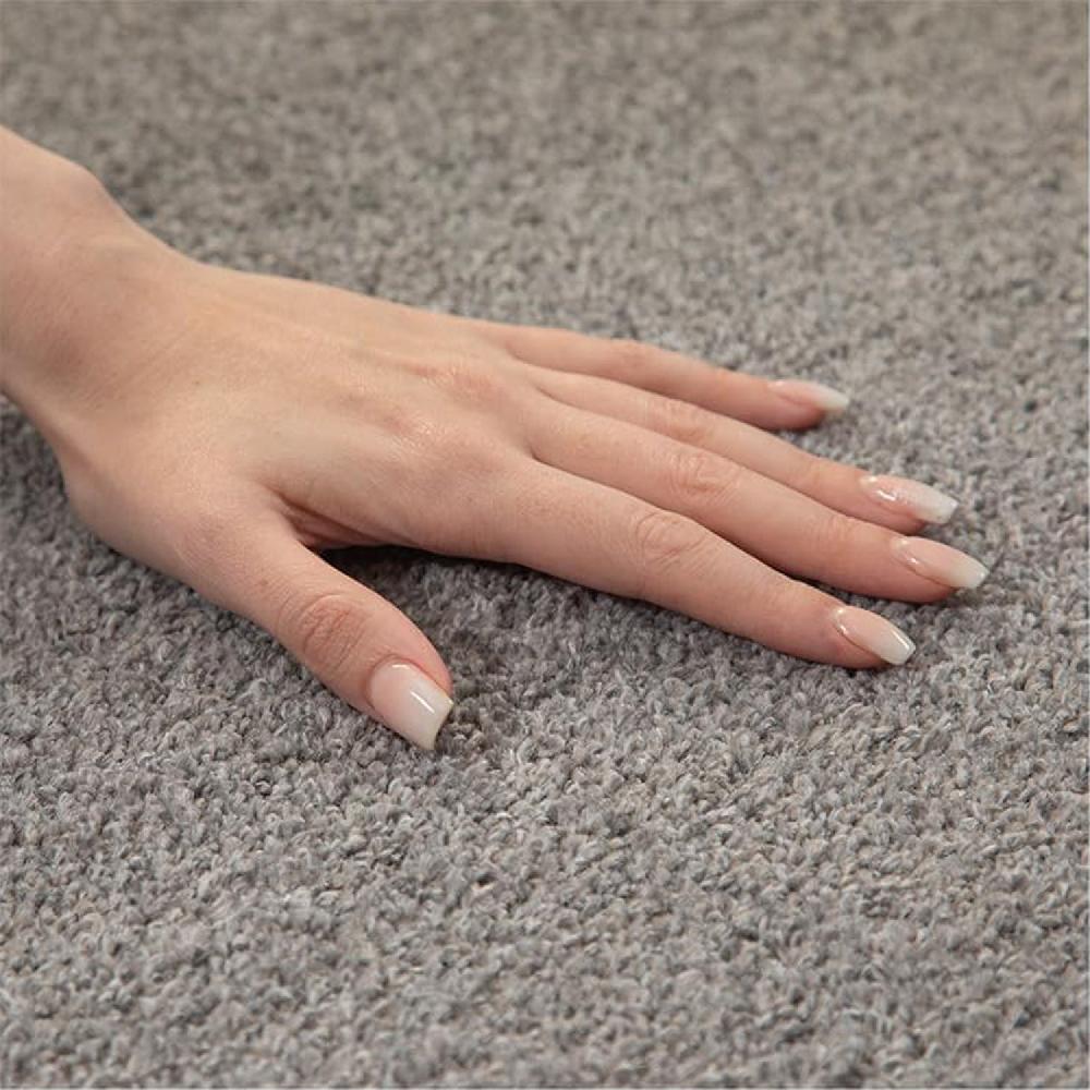 Deco Tapis Tapis Uni Rond à Poils Courts