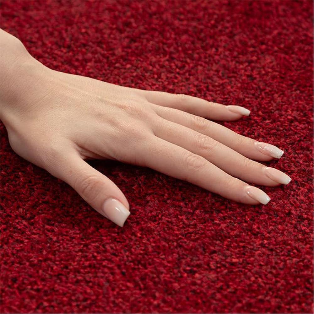 Deco Tapis Tapis Uni Rond à Poils Courts