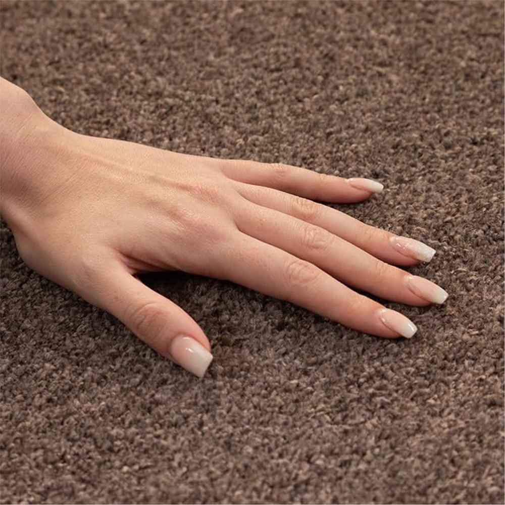 Deco Tapis Tapis Uni Rond à Poils Courts