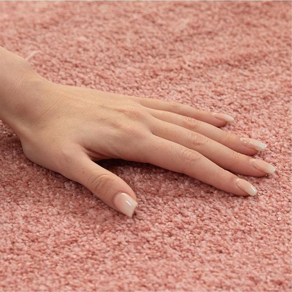 Deco Tapis Tapis Uni Rond à Poils Courts