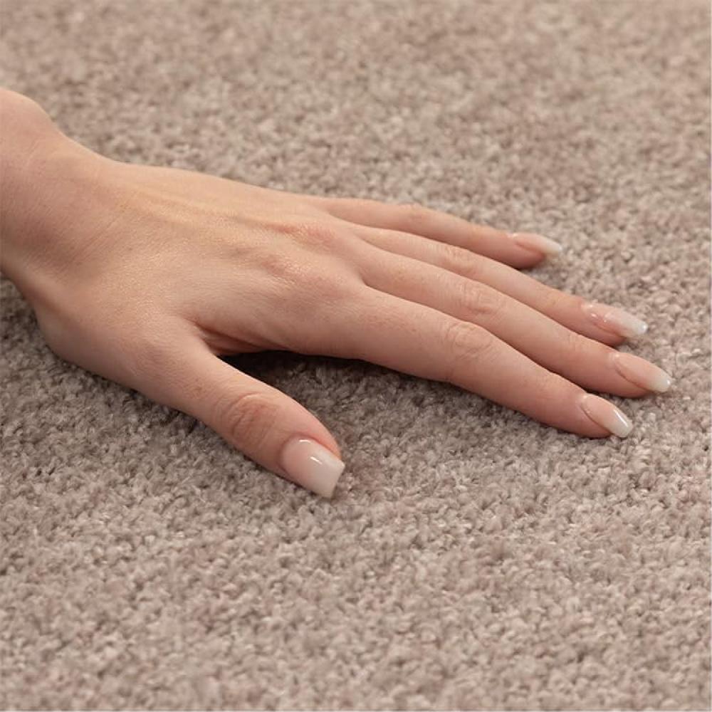 Deco Tapis Tapis Uni Rond à Poils Courts