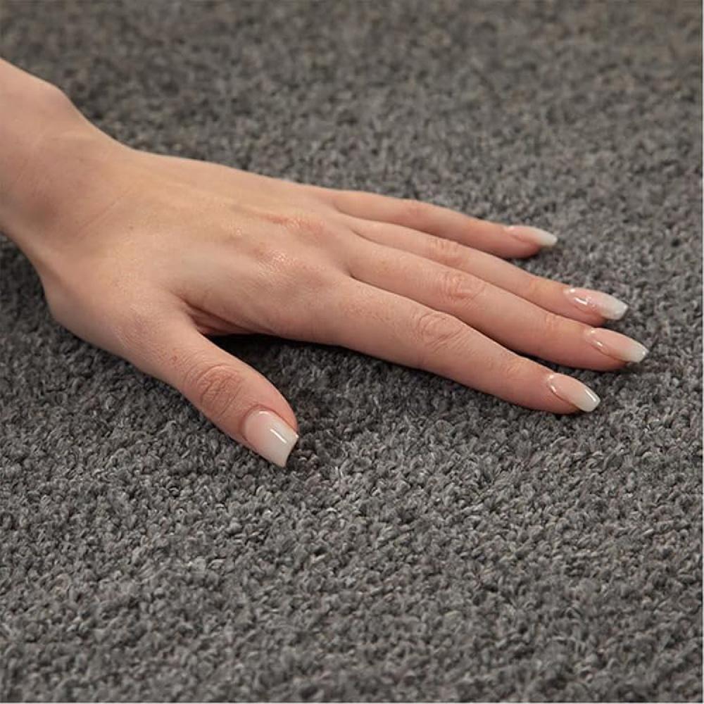 Deco Tapis Tapis Uni Rond à Poils Courts