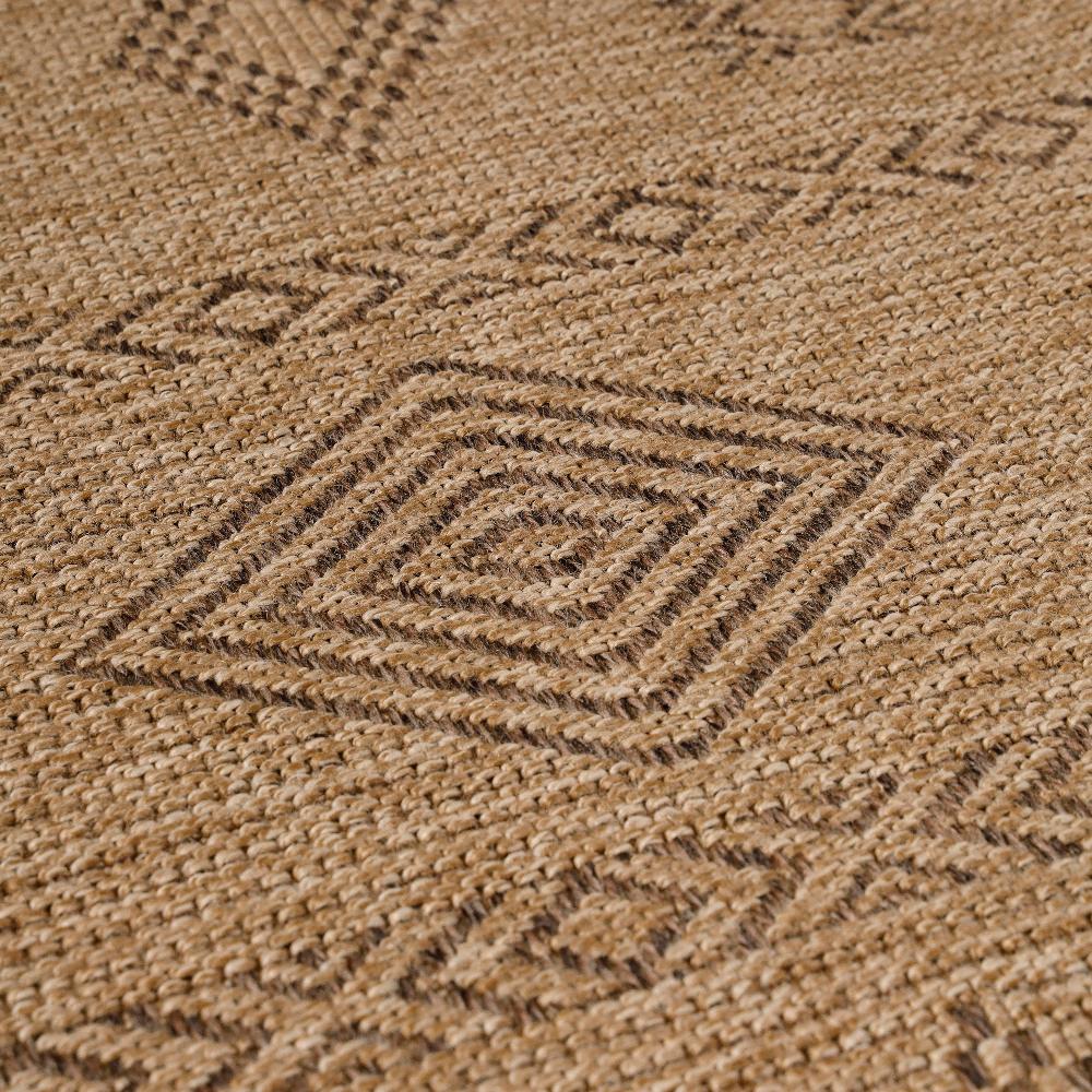 Deco Tapis Tapis Aspect Jute Naturelle Beige Et Noir