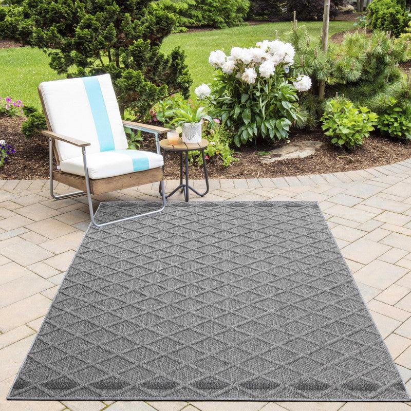 Deco Tapis Tapis Effet Jute Naturel à Relief Stries