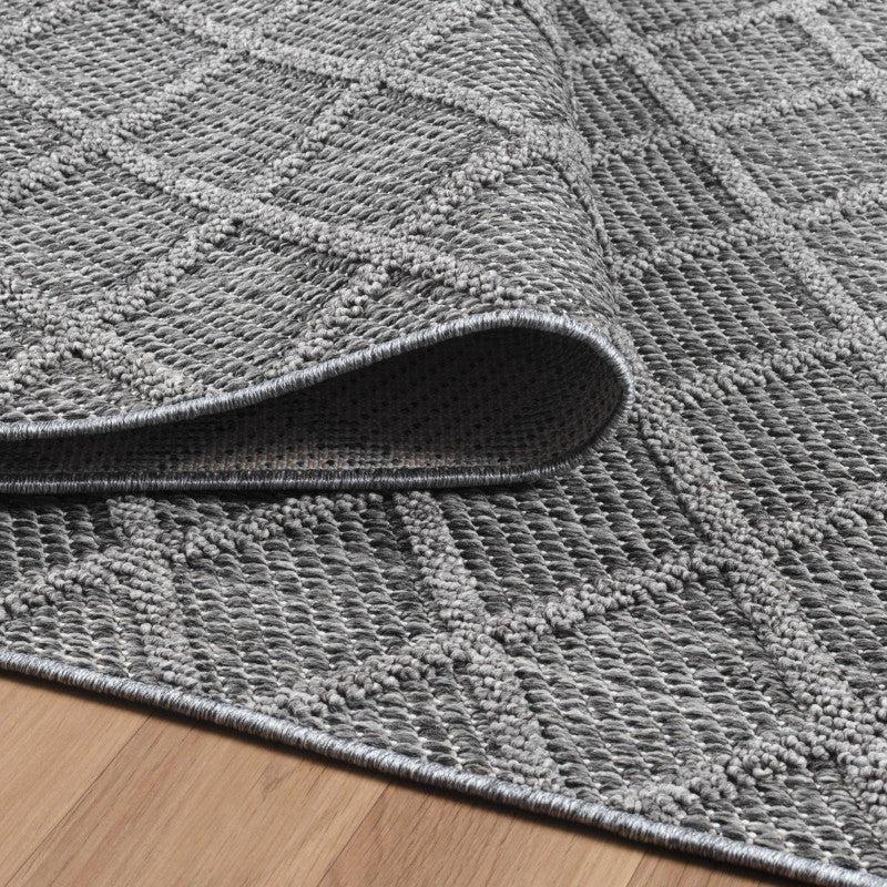 Deco Tapis Tapis Effet Jute Naturel à Relief Stries