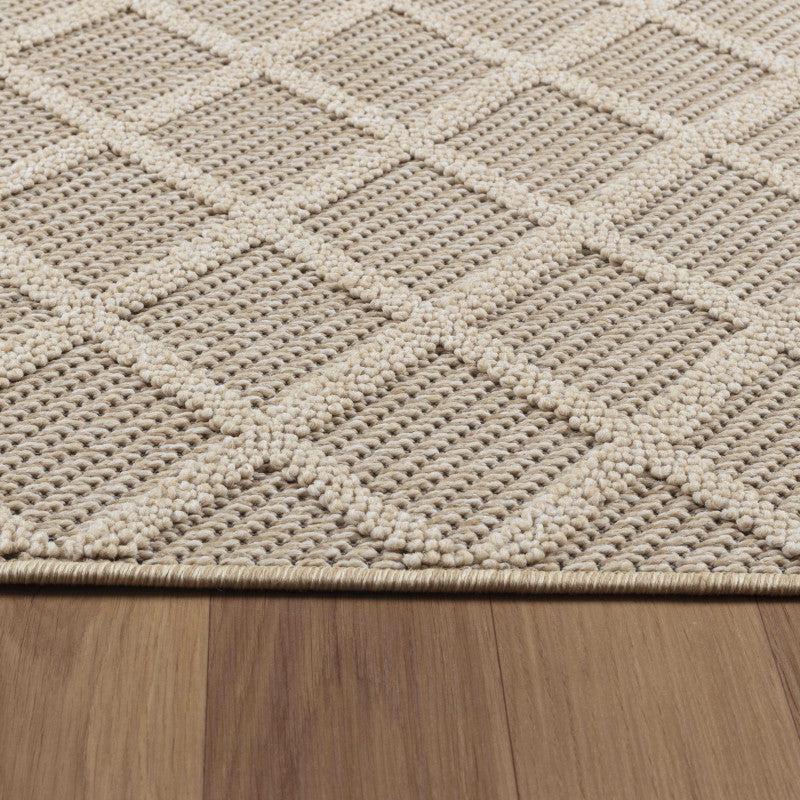 deco tapis Tapis effet Jute naturel à Relief Stries