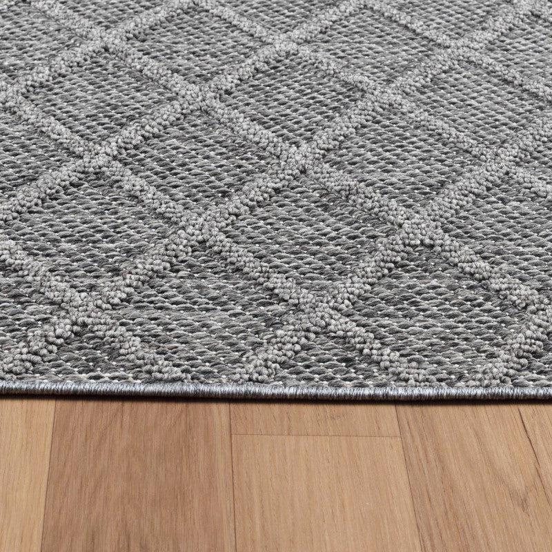 deco tapis Tapis effet Jute naturel à Relief Stries