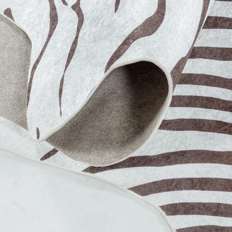 Deco Tapis Tapis Imitation Peau De Bête Lavable En Machine