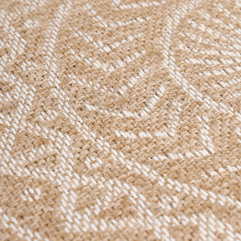 deco tapis Tapis Naturel aspect jute motifs géométrique Beige et Crème