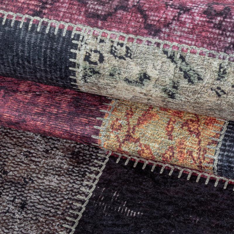 Deco Tapis Tapis Patchwork Multicolore Lavable En Machine