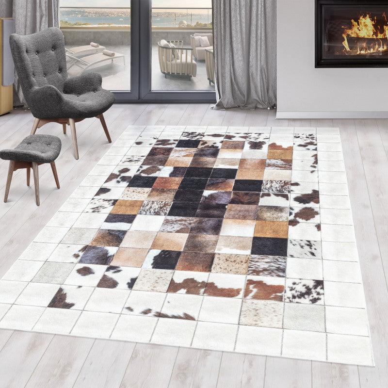 deco tapis Tapis Patchwork Safari lavable en machine