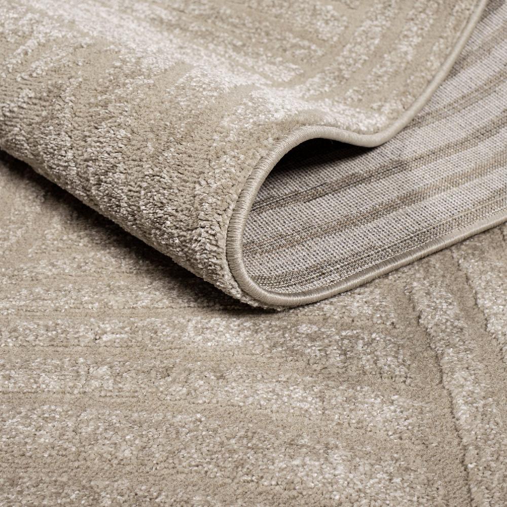 Deco Tapis Tapis Rond à Motifs Feuillages En Relief