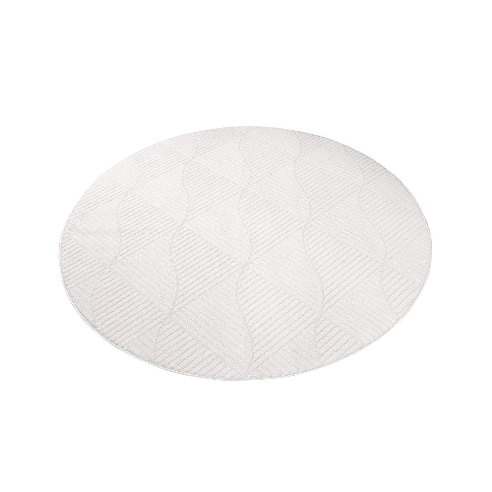 Deco Tapis Tapis Rond à Motifs Géométriques En Relief