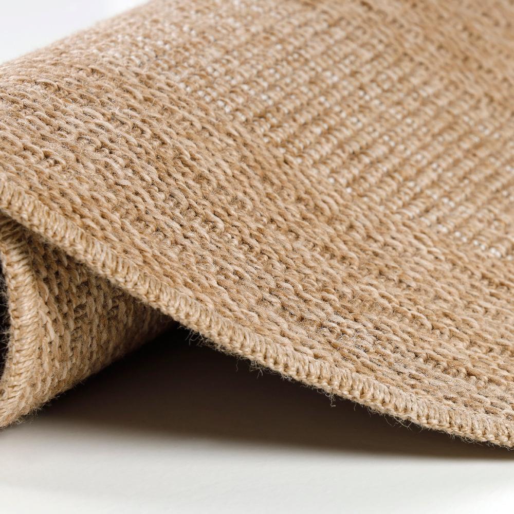 deco tapis Tapis rond Naturel aspect jute Beige Crème